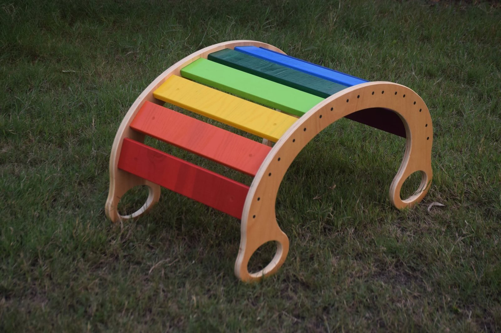 The Rainbow Wooden Rocker – Kids Rocking & Climbing Toy - Image 6