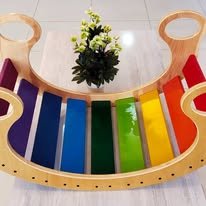 The Rainbow Wooden Rocker – Kids Rocking & Climbing Toy - Image 4