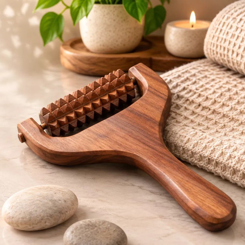 Wooden ZenRoll – Scalp, Head, Neck & Shoulder Massager