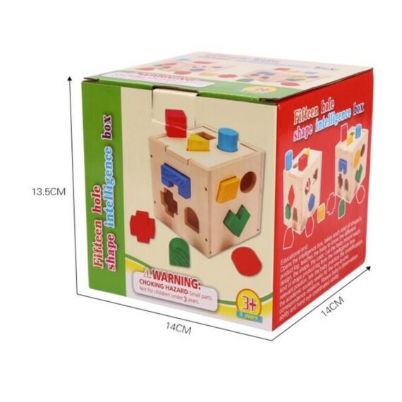 Wooden ShapeSmart Intelligence Box – Geometric Puzzle Learning Toy