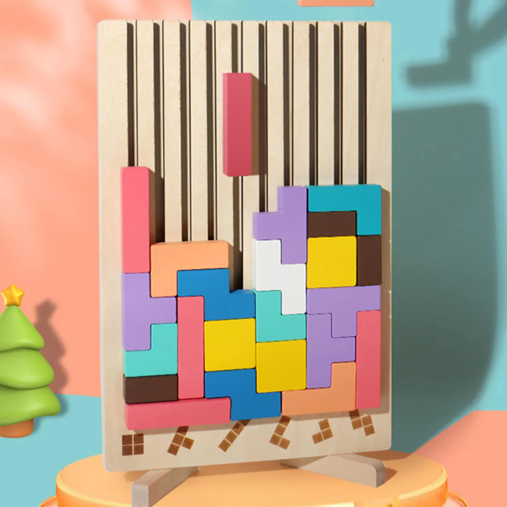 Wooden TetraBrain Puzzle - Image 5