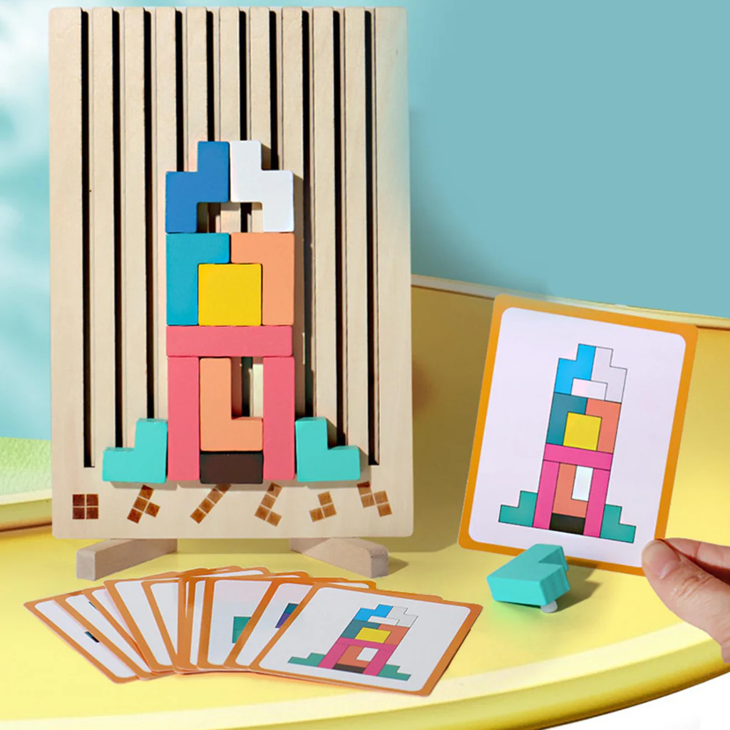 Wooden TetraBrain Puzzle - Image 3