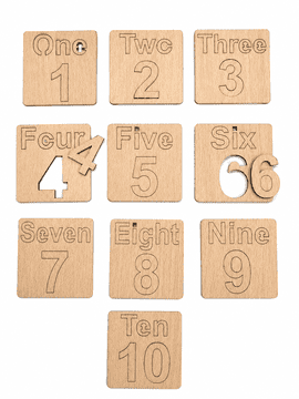 Educational Toy sWooden Number Learning Puzzle Set for Kids 1-10 - Image 5