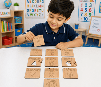 Educational Toy sWooden Number Learning Puzzle Set for Kids 1-10 - Image 3