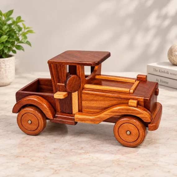 VintageWood Cruiser – Luxury Wooden Jeep Showpiece