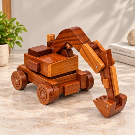 Timber Treadle: The Wooden Walking Machine Mechanical Sculpture