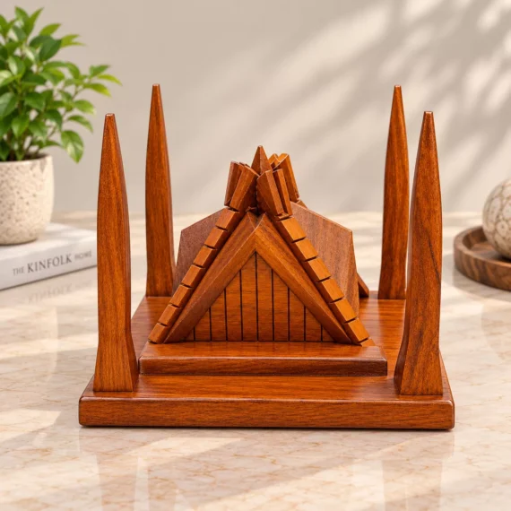 Faisal Mosque – Handcrafted Wooden Architectural Landmark Masterpiece